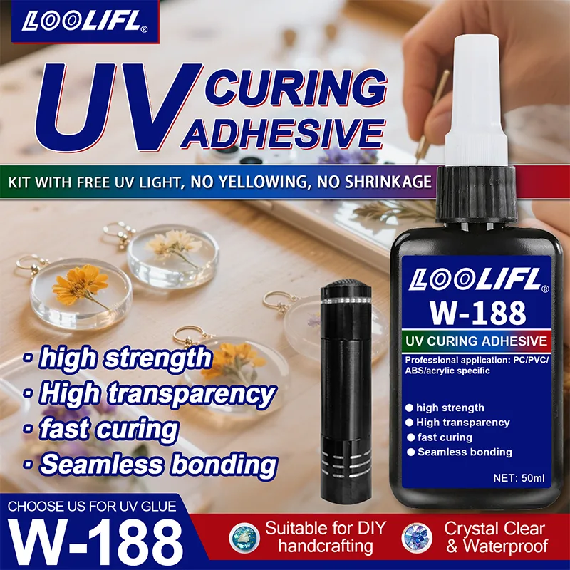 Liquid Uv Glue Kit - Kit de pegamento de unión y