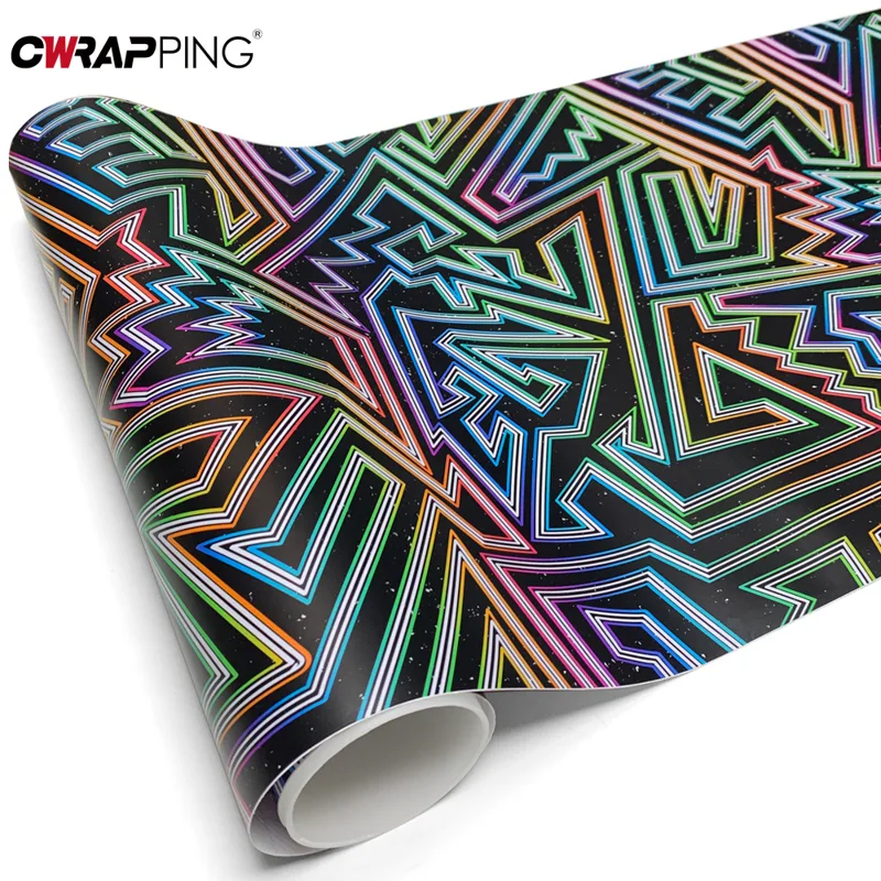 Full Cover Adhesive - Vinilo Adhesivo para Automóviles Rainbow Line,