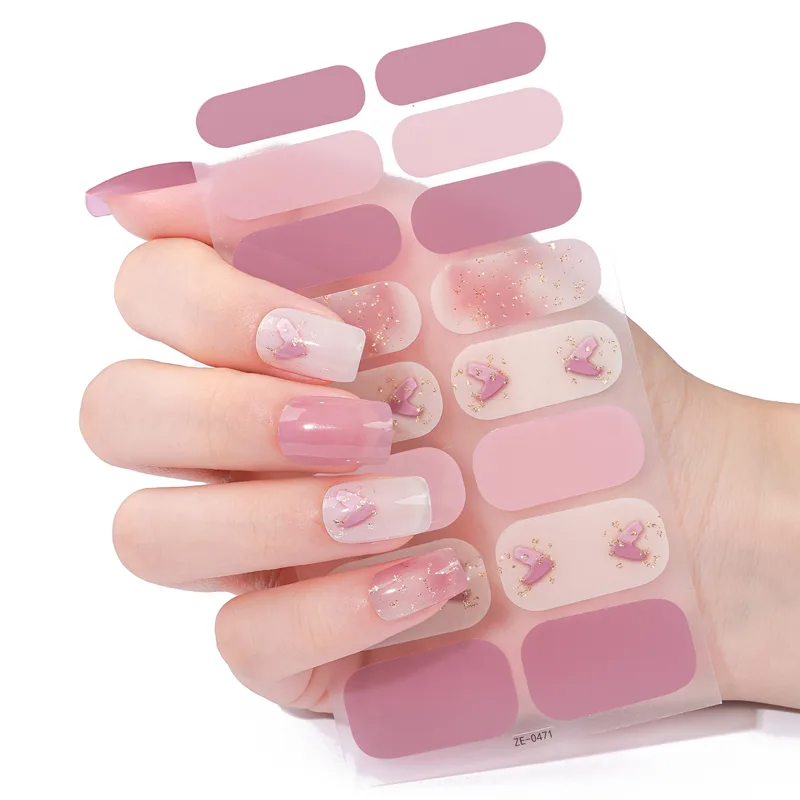 Full Cover Adhesive - 16 puntas de pegatinas de cobertura