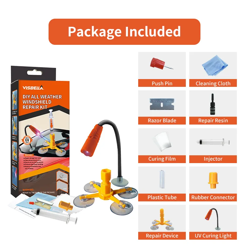Liquid Uv Glue Kit - Visbella-Kit de reparación de parabrisas de