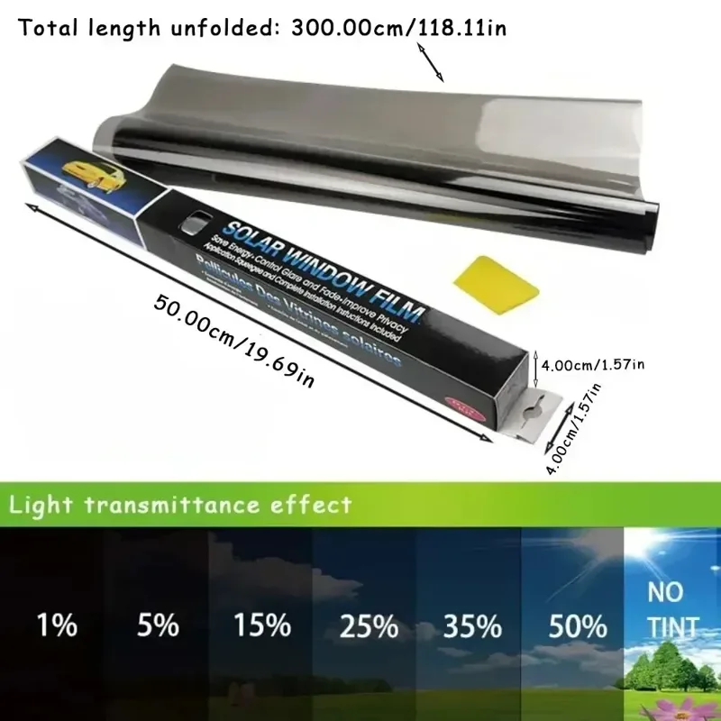 Glass Protector Auto - Láminas negras para ventana de coche