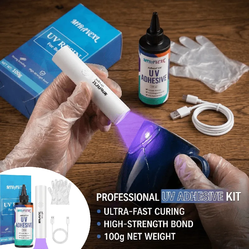 Liquid Uv Glue Kit - Kit de Resina UV Mejorado con
