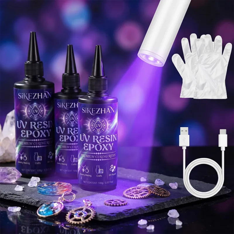 Liquid Uv Glue Kit - Kit de Pegamento UV Transparente con