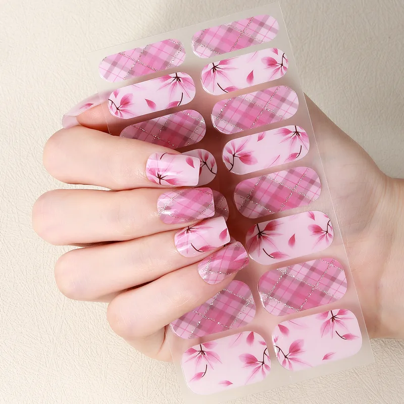 Full Cover Adhesive - 16 puntas DIY pegatinas para uñas