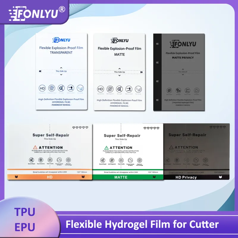 FONLYU 50 piezas Universal HD  - Screen Protector Cutter reseña y precio