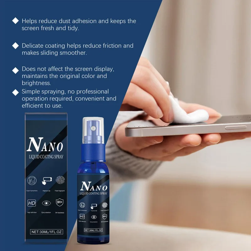 Protector de pantalla con reve - Oleophobic Coating Spray reseña y precio