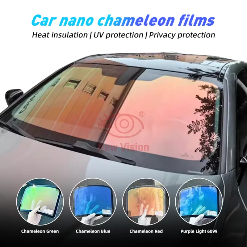 1mX3m 70%VLT Aurora rojo verde - Glass Protector Auto reseña y precio