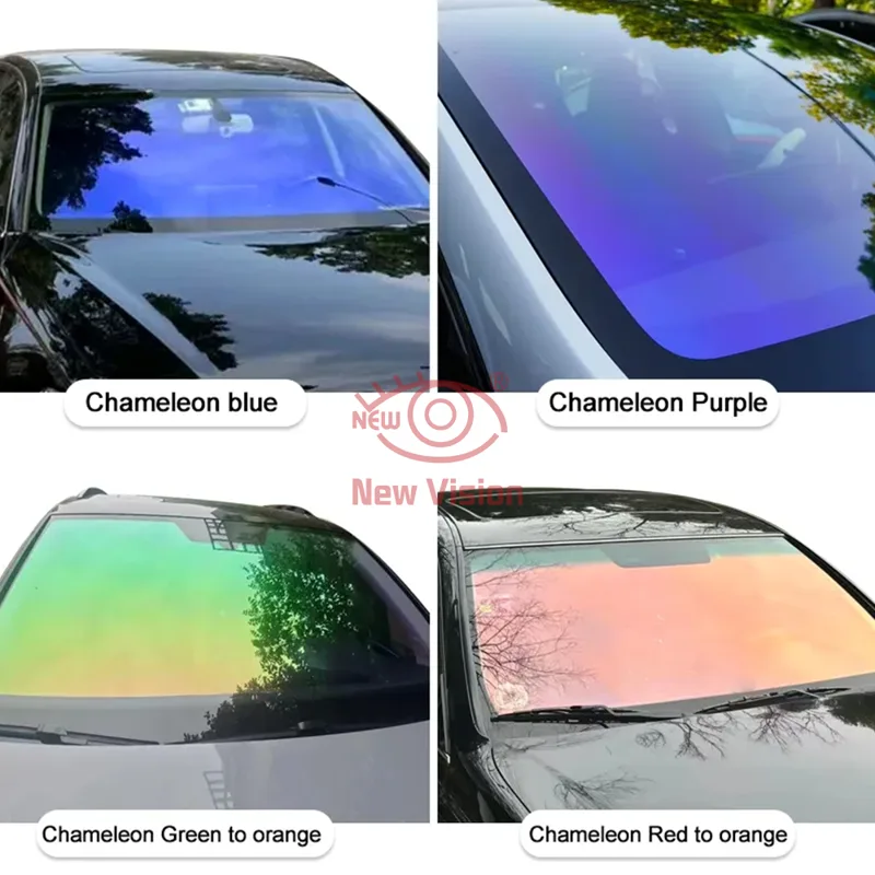 1mX3m 70%VLT Aurora rojo verde - Glass Protector Auto reseña y precio